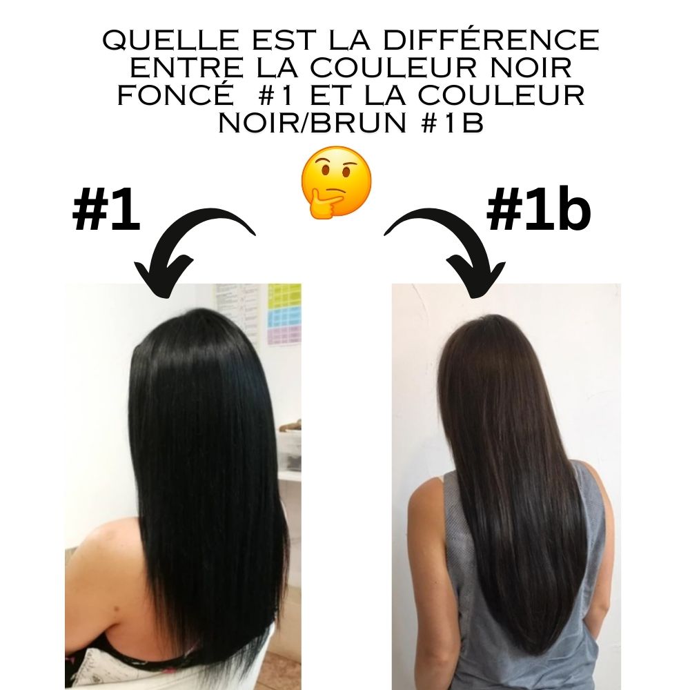 Alors... c'est quoi la différence entre la couleur Noir Foncé #1 et la couleur Noir/Brun #1b