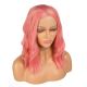 G1904786 - Perruque Courte Cheveux Synthétique Rose [Vente Finale]