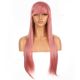 DM1808645-v4 - Perruque Longue Cheveux Synthétique Rose Avec Toupet  [VENTE FINALE]