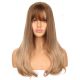 DM2031309-v4 - Perruque Longue Cheveux Synthétique Brunette Blonde Ombrée Avec Toupet  [VENTE FINALE]