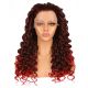 G1611075-v3 - Perruque Longue Cheveux Synthétique Rouge Ombrée  [VENTE FINALE]