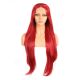 G1707251C-v3 - Perruque Longue Cheveux Synthétique Rouge  [VENTE FINALE]