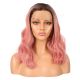 G1904787-v3 - Perruque Courte Cheveux Synthétique Rose  [VENTE FINALE]